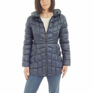 Bernardo Womens Hooded Packable Jacket, ICED COVE, S
